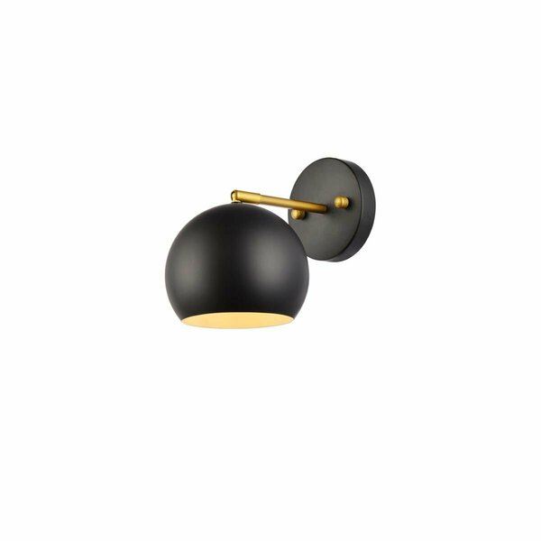 Cling Othello 1 Light Black & Brass Wall Sconce CL2955429